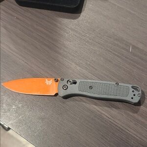 Benchmade Bugout Orange Blade Folding Knife